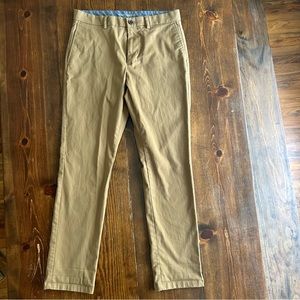 Old Navy Mens Khaki Chino Dress Pants Trousers 33x32 Ultimate Slim
